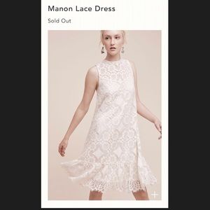 Anthropologie Manon Dress - Ivory, Size 2 NWT